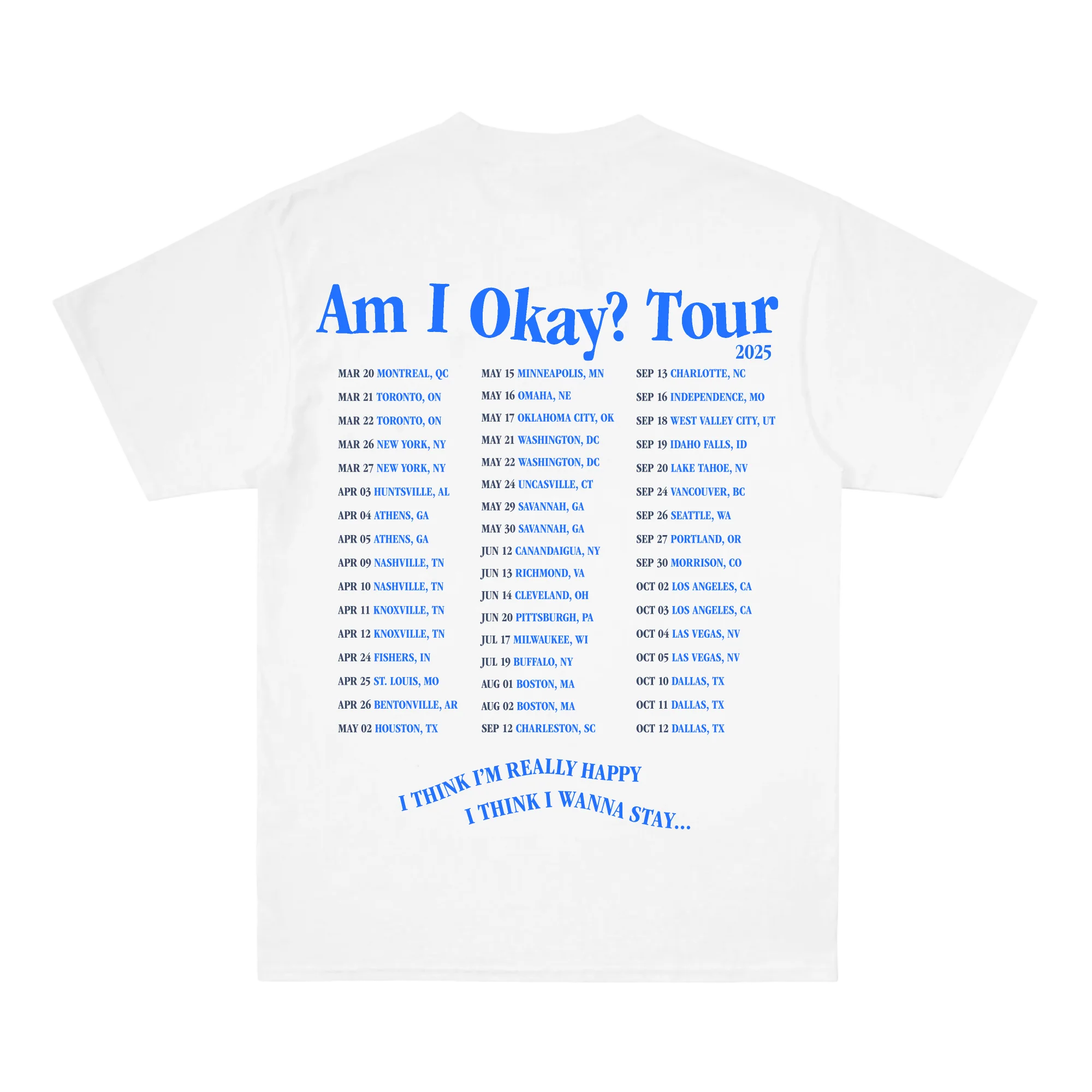 Am I Okay? Tour Tee - Image 2
